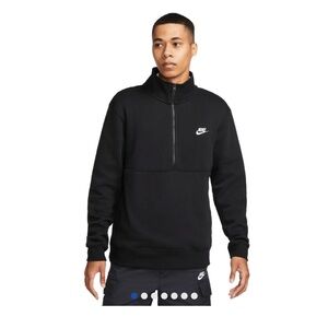 Nike Black club 1/2 zip Pullover